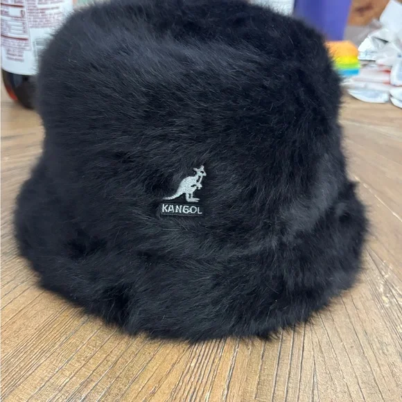 Kangol Angora Black Bucket Hat. Size XL - Picture 6 of 8